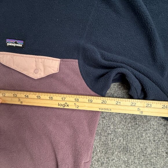 Patagonia Fleece Jacket Girls 2XL Hoodie Jacket Full Zip Snap Pocket Purple Soft - Picture 7 of 12